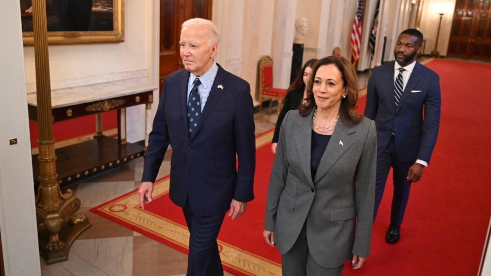 US President Joe Biden and US Vice President Kamala Harris