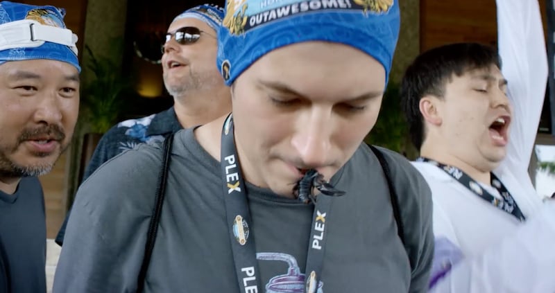 An eating challenge greeted the 120 staff.