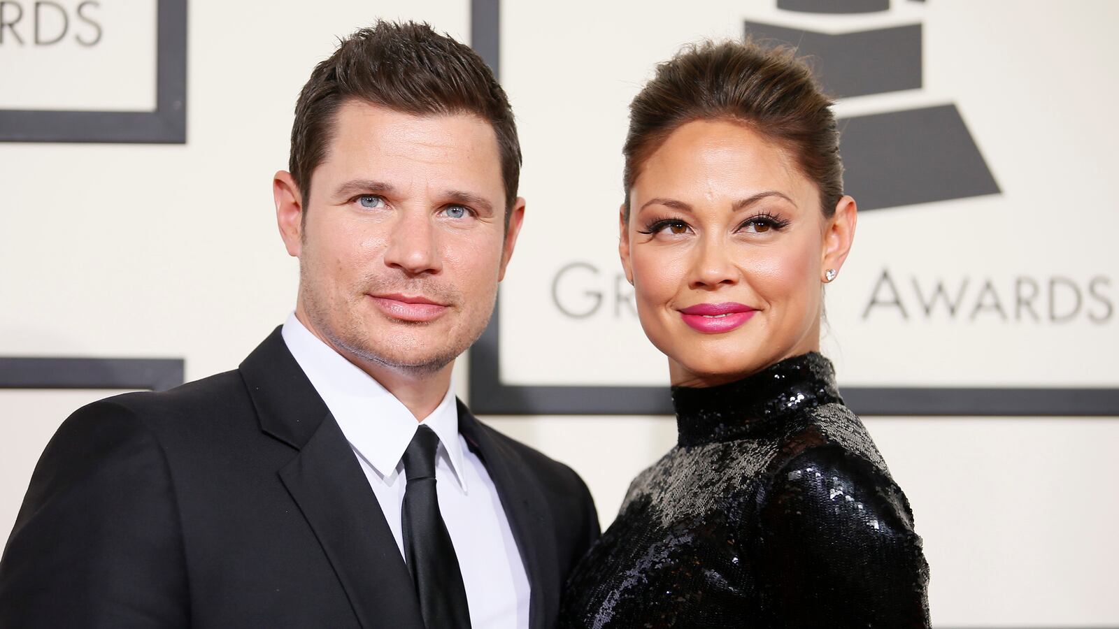 Nick Lachey and his wife Vanessa.