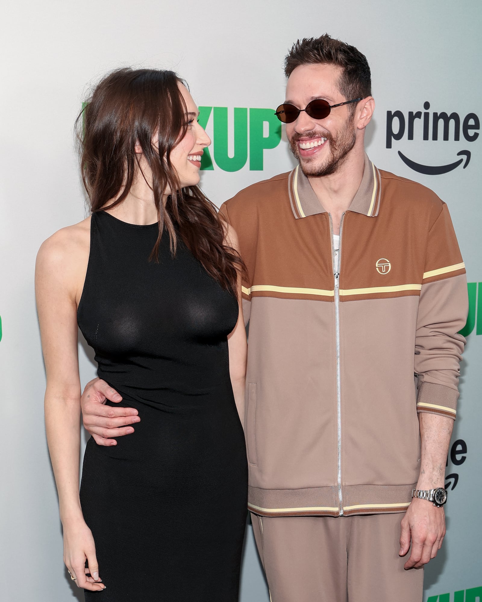 Elsie Hewitt and Pete Davidson made their first public appearance since announcing her pregnancy at "The Pickup" World Premiere in Los Angeles, in July 2025.