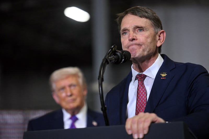 Farmer and former Navy SEAL Ed Gallrein is challenging Rep. Thomas Massie in the primary, but he remains relatively unknown and is trailing in the polls with six weeks to go despite Trump's backing.