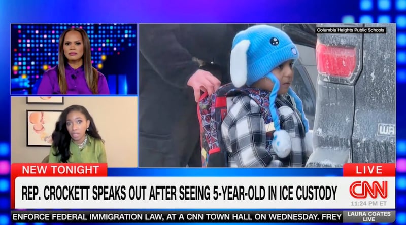 Jamsine Crockett discusses the plight of Liam Conejo Ramos on CNN.