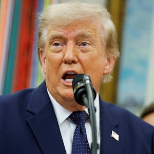 U.S. President Donald Trump speaks during an event to mark the launch of "Trump Accounts" in the Oval Office at the White House in Washington, D.C., U.S., July 6, 2026.