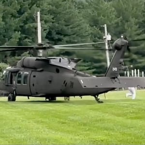 Missouri National Guard evacuates young campers and counsellors who were stranded at Camp Taum Sauk in Reynolds County, in Arcadia, Missouri, U.S., July 10, 2026, in this grab taken from a handout video. Sgt. Eddie Young/ Missouri State Highway Patrol/Handout via REUTERS    THIS IMAGE HAS BEEN SUPPLIED BY A THIRD PARTY NO RESALES. NO ARCHIVES MANDATORY CREDIT OVERLAY FROM SOURCE