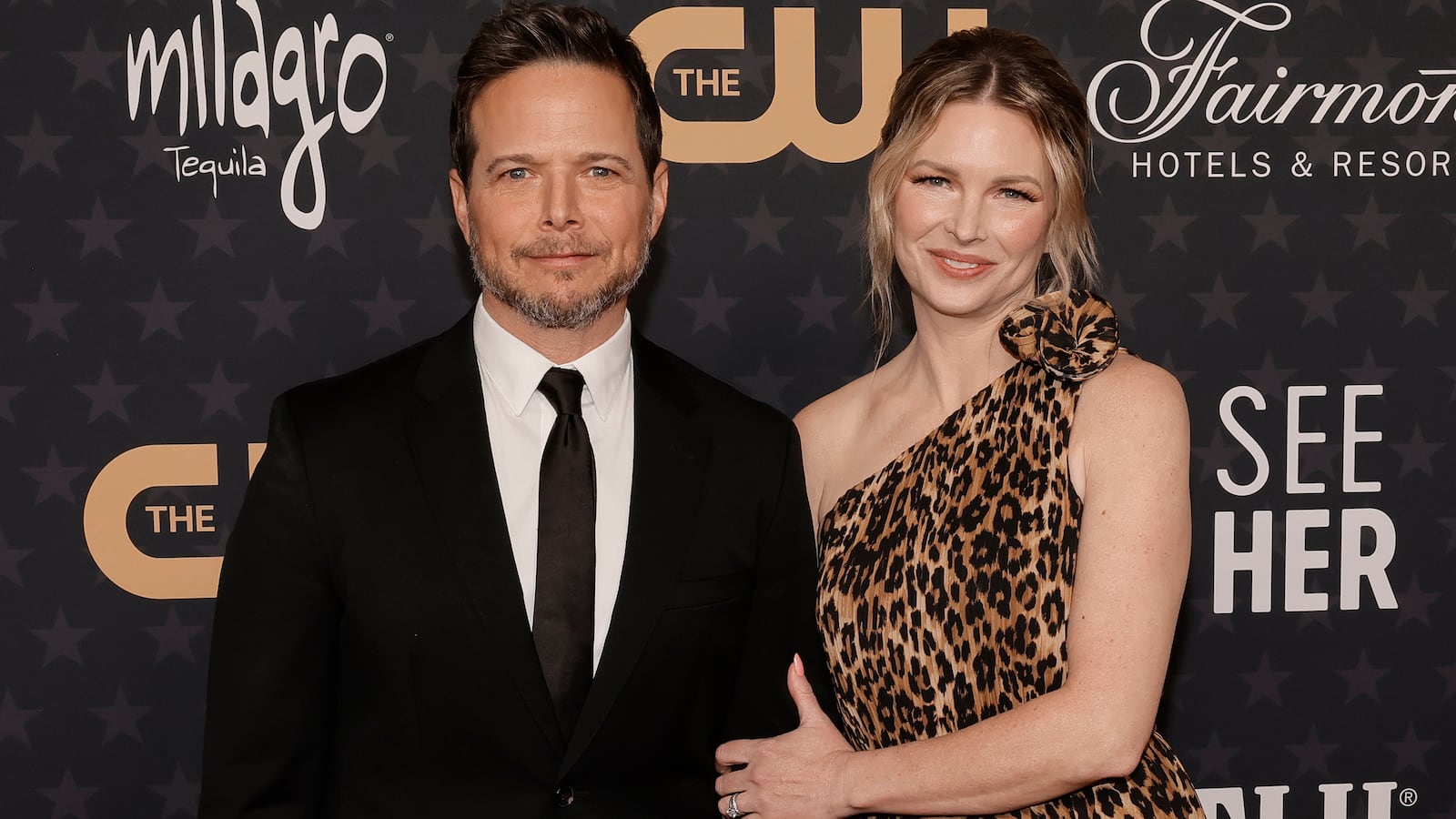 LOS ANGELES, CALIFORNIA - JANUARY 15: (L-R) Scott Wolf and Kelley Wolf attend the 28th Annual Critics Choice Awards at Fairmont Century Plaza on January 15, 2023 in Los Angeles, California. (Photo by Kevin Winter/Getty Images for Critics Choice Association)