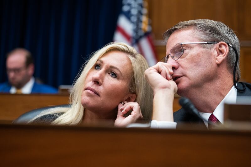 Reps. Marjorie Taylor Greene, of Georgia, and Tim Burchett, of Tennessee, were once close allies in Congress.