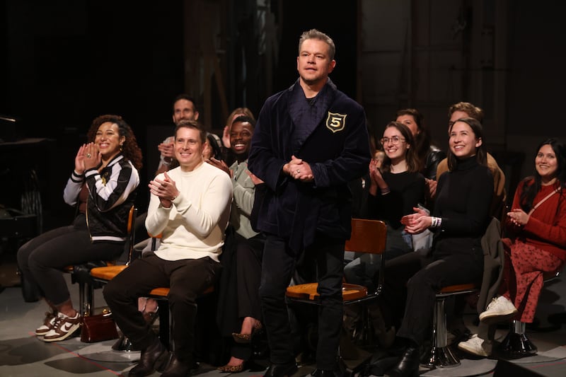 Matt Damon during the Monologue in 2014