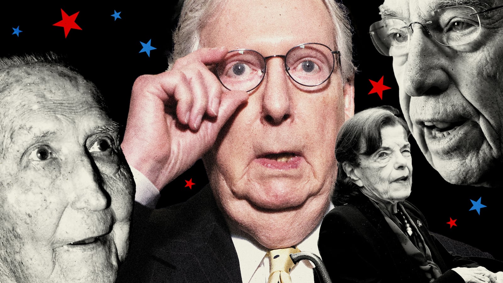 Dianne Feinstein, Chuck Grassley, Mitch McConnell, Strom Thurmond