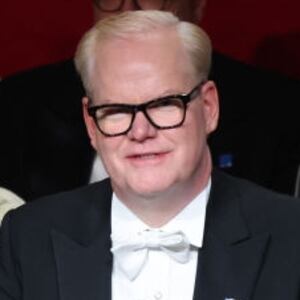 Comedian Jim Gaffigan speaks during the annual Alfred E. Smith Foundation Dinner at the New York Hilton Midtown on October 17, 2024 in New York City. Republican presidential nominee, former President Donald Trump was the featured speaker with Gaffigan as the Master of Ceremonies at the the 79th Annual Alfred E. Smith Memorial Foundation Dinner. The dinner, a white-tie charity event that benefits Catholic charities, is known for political figures poking fun at one another. The foundation honors the late Alfred E. Smith, former governor of New York and America's first Catholic presidential nominee.