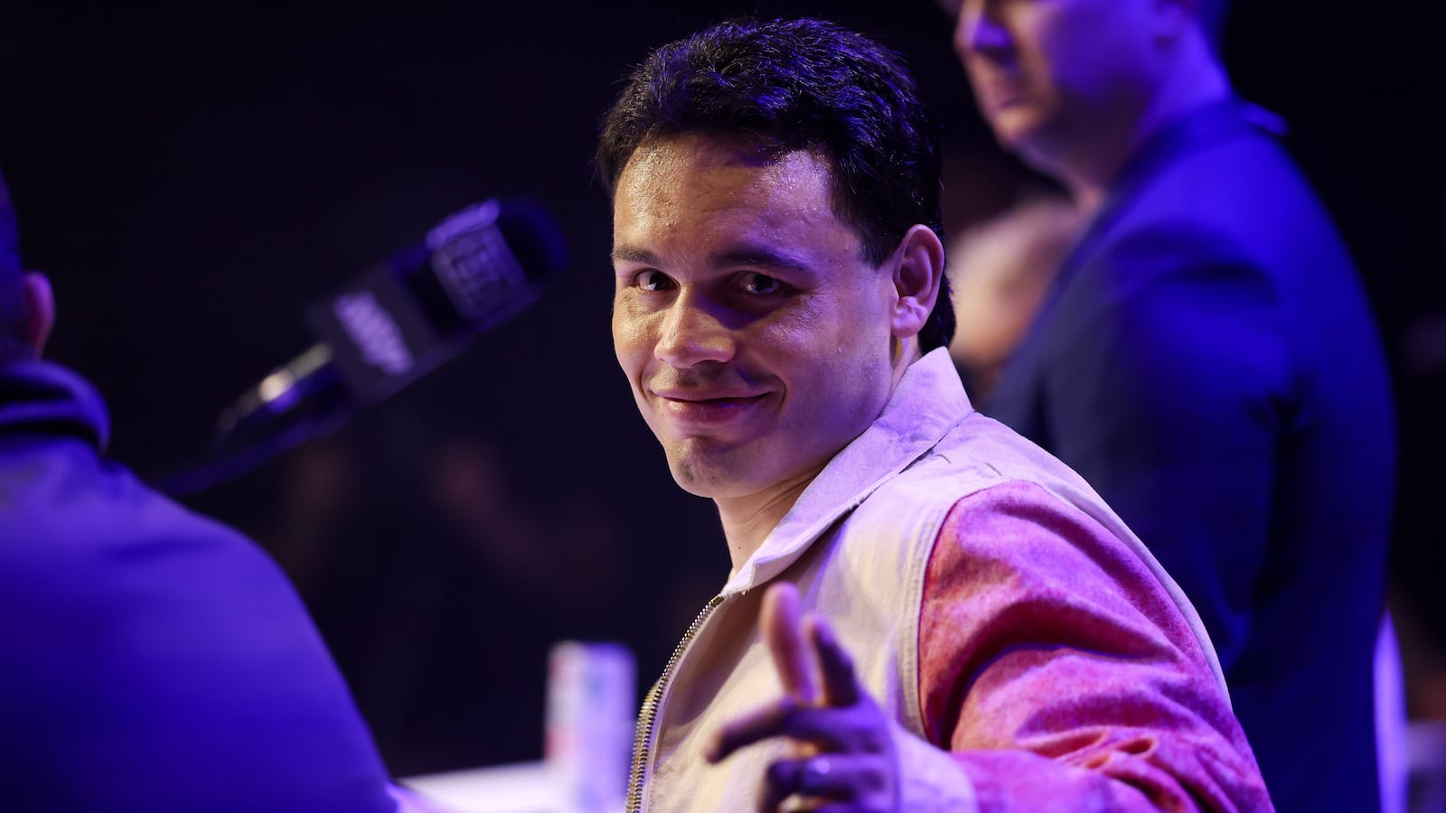 LOS ANGELES, CALIFORNIA - MAY 14: Julio Cesar Chavez Jr poses for a photo at a press conference ahead of his fight against Jake Paul at The Avalon on May 14, 2025 in Los Angeles, California. (Photo by Cris Esqueda/Golden Boy/Getty Images)