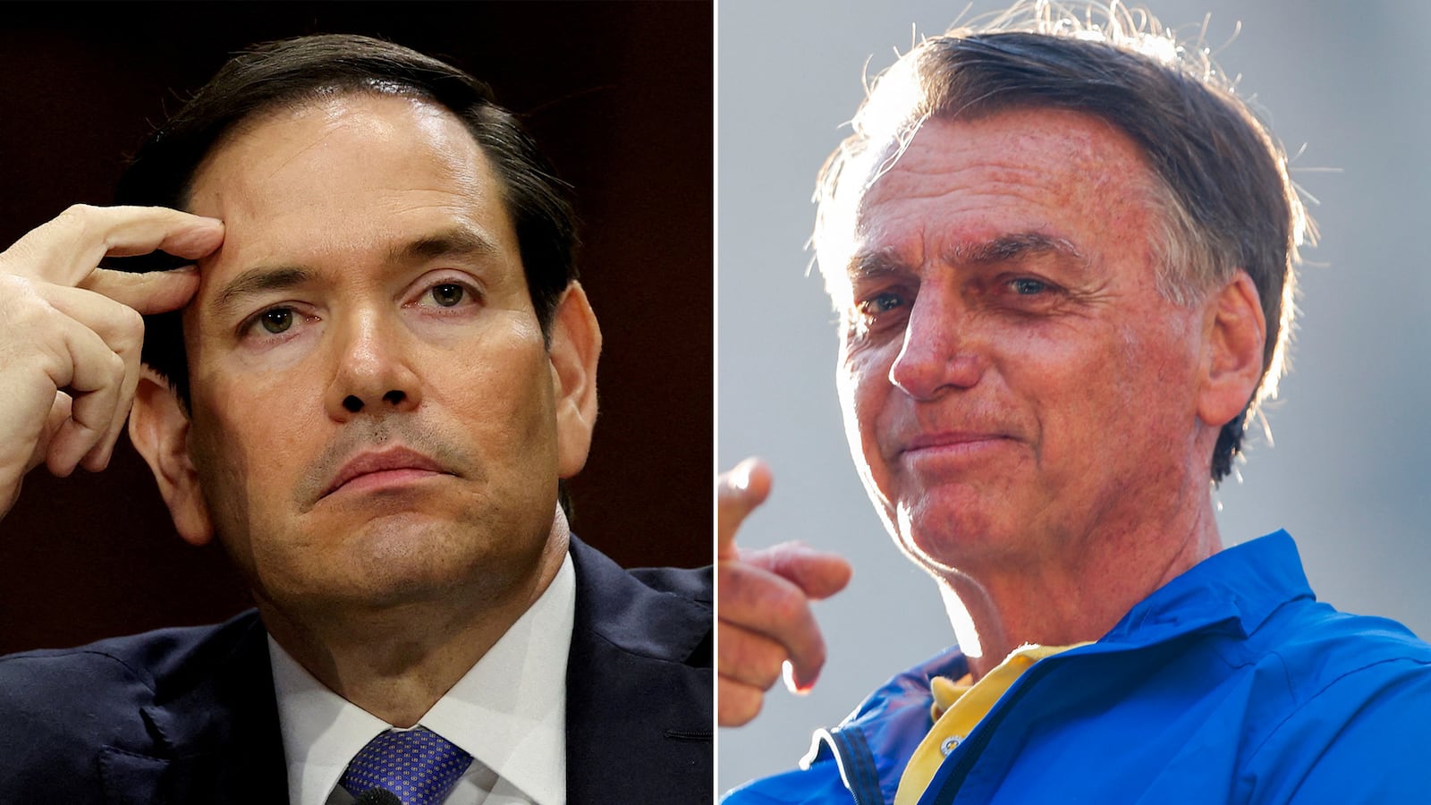 Marco Rubo and Jair Bolsonaro