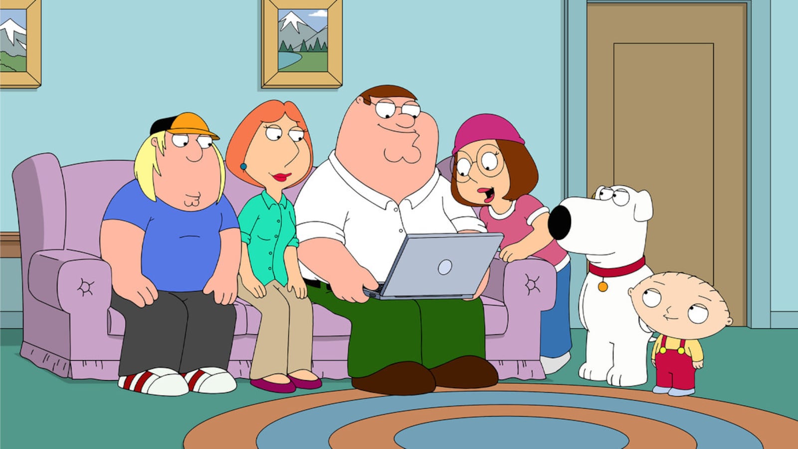 A photo including a still from Family Guy premiere on Fox