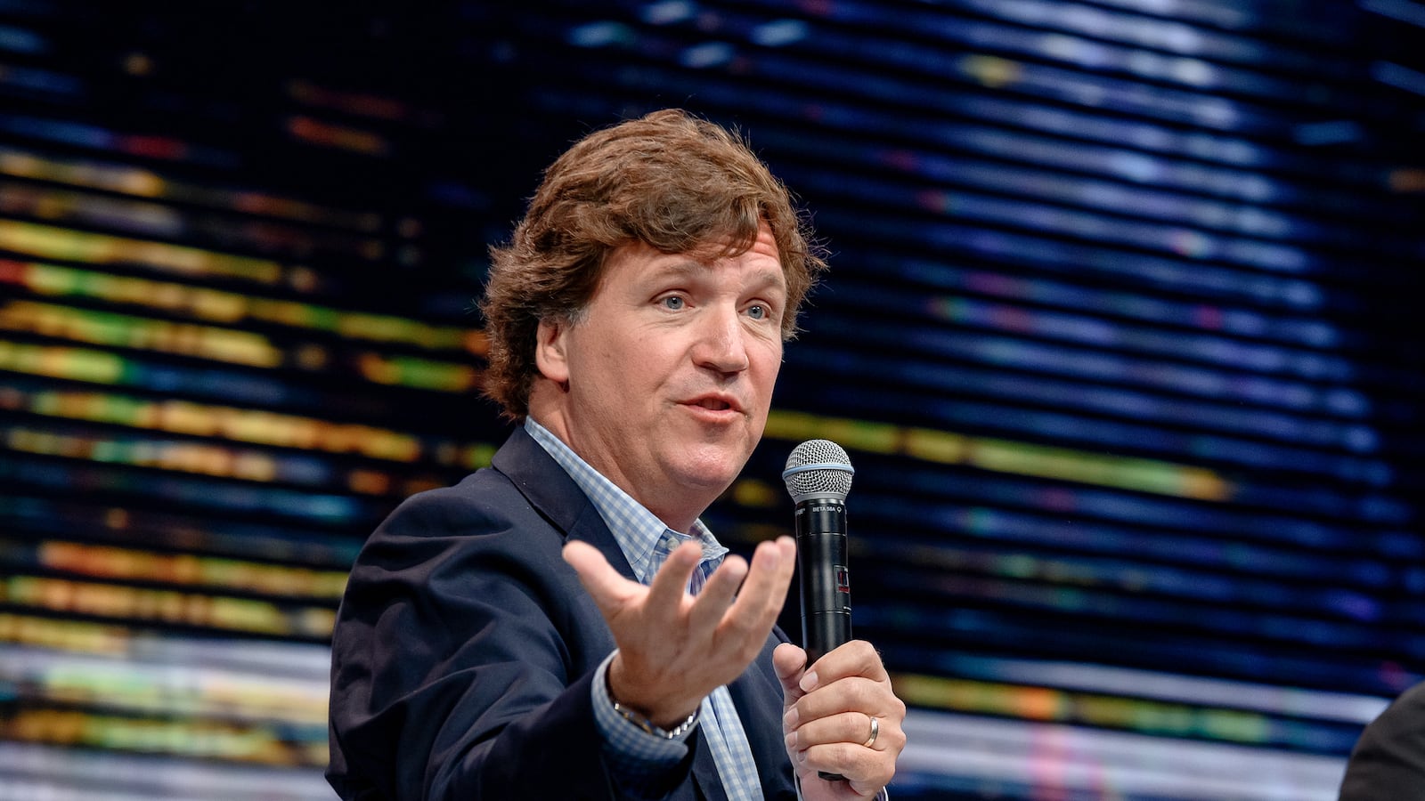 Photograph of Tucker Carlson.