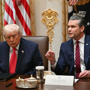 Donald Trump and Pete Hegseth