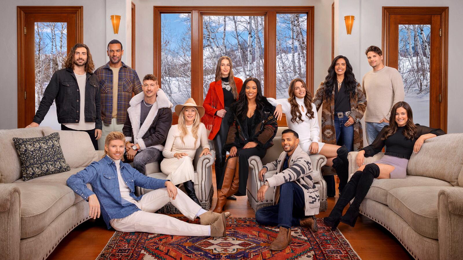 Alex Propson, Jason Cameron, Kyle Cooke, Kory Keefer, Casey Craig, Jordan Emanuel, Brian Benni, Katie Flood, Danielle Olivera, Tom Schwartz, and Malia White in Winter House.