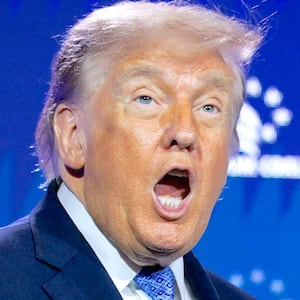 President Donald Trump gestures as he attends the Faith & Freedom Coalition's 2026 Policy Conference at the Washington Hilton, in Washington, D.C., U.S., June 26, 2026.