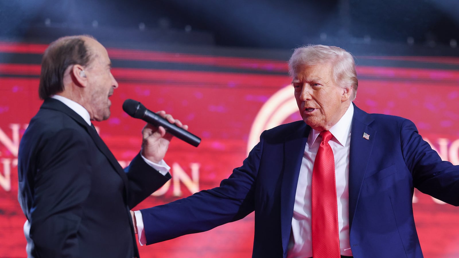 Lee Greenwood and Donald Trump