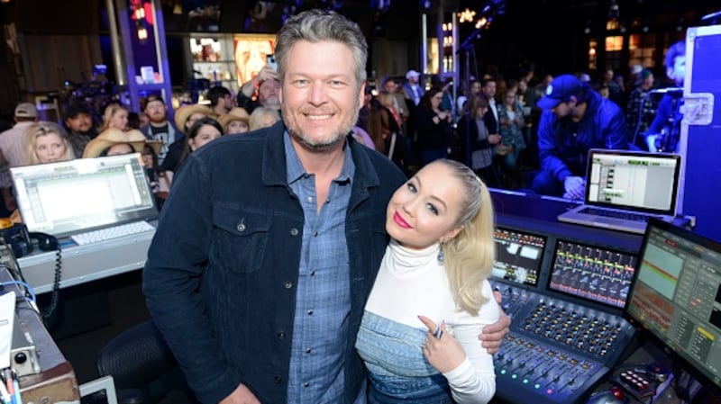 'The Voice' coach Blake Shelton and season two contestant Raelynn.