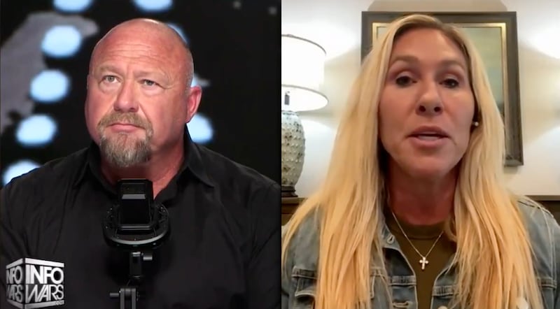 Greene spoke to Alex Jones on Infowars.