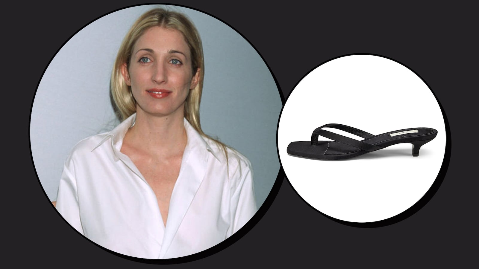 Carolyn Bessette-Kennedy flip-flops