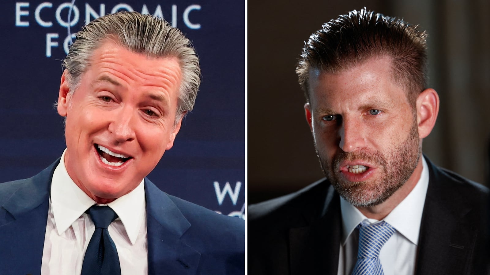 gavin newsom eric trump