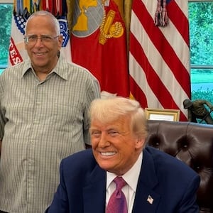 A photo from the White House shows Louis Prevost and his wife Deborah smiling next to Trump and Vice President JD Vance in the Oval Office.