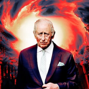 King Charles visits Washington D.C. illo