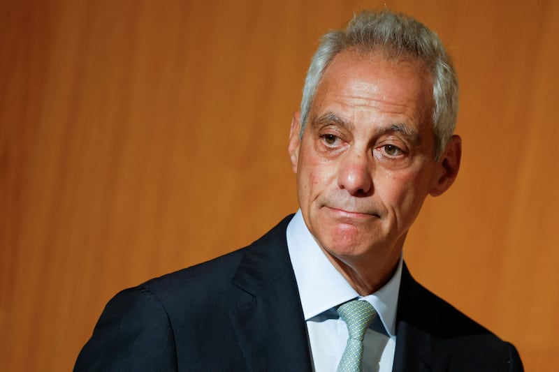 Former White House chief of staff Rahm Emanuel attends an event at Tel Aviv University in Tel Aviv, Israel, July 8, 2026. REUTERS/Amir Cohen