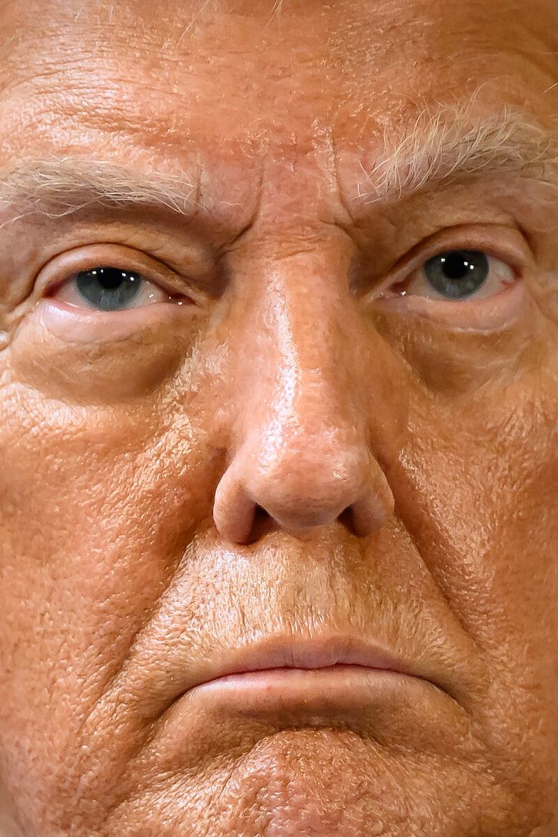 President Donald Trump attends a press conference at the conclusion of a state visit to Great Britain on September 18, 2025.