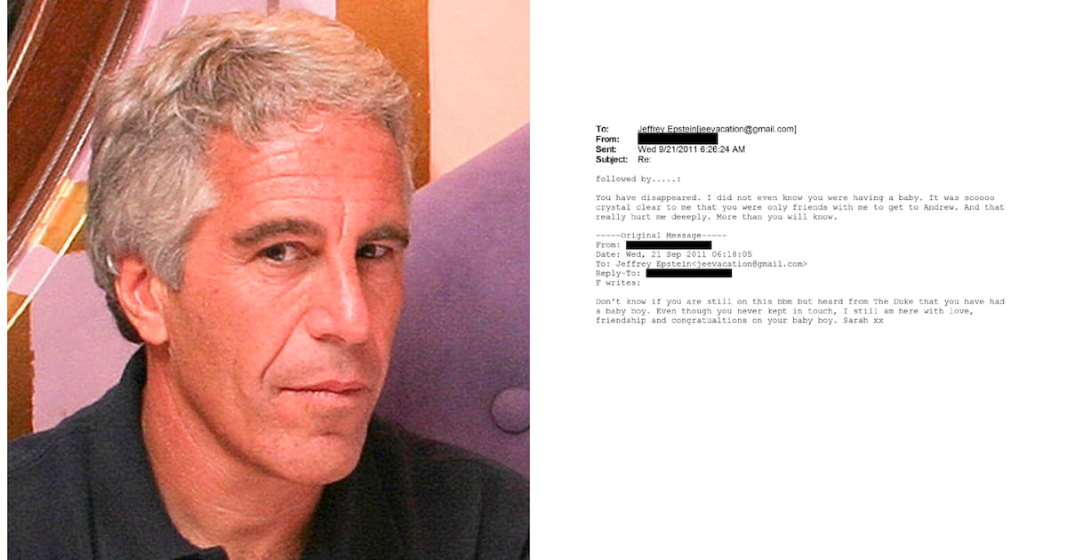 Brisante E-Mail von Fergie deutet darauf hin, dass Epstein ein geheimes ...