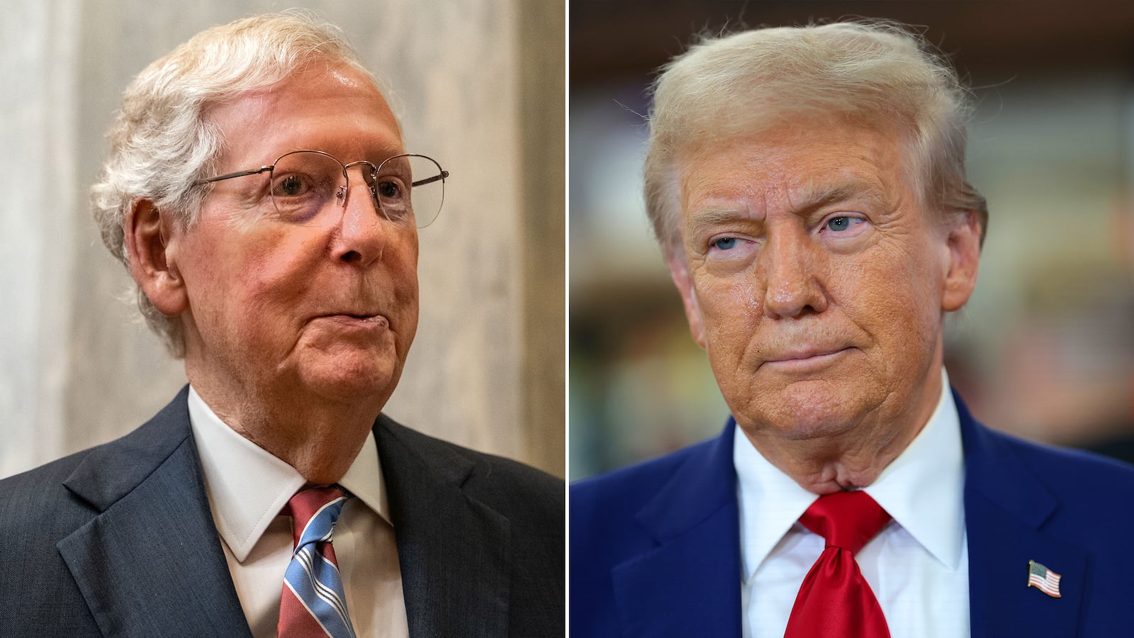 Mitch McConnell and Donald Trump