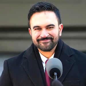 New York Mayor Zohran Mamdani speaks at his ceremonial inauguration as mayor at City Hall Thursday January 1, 2026 in New York City.