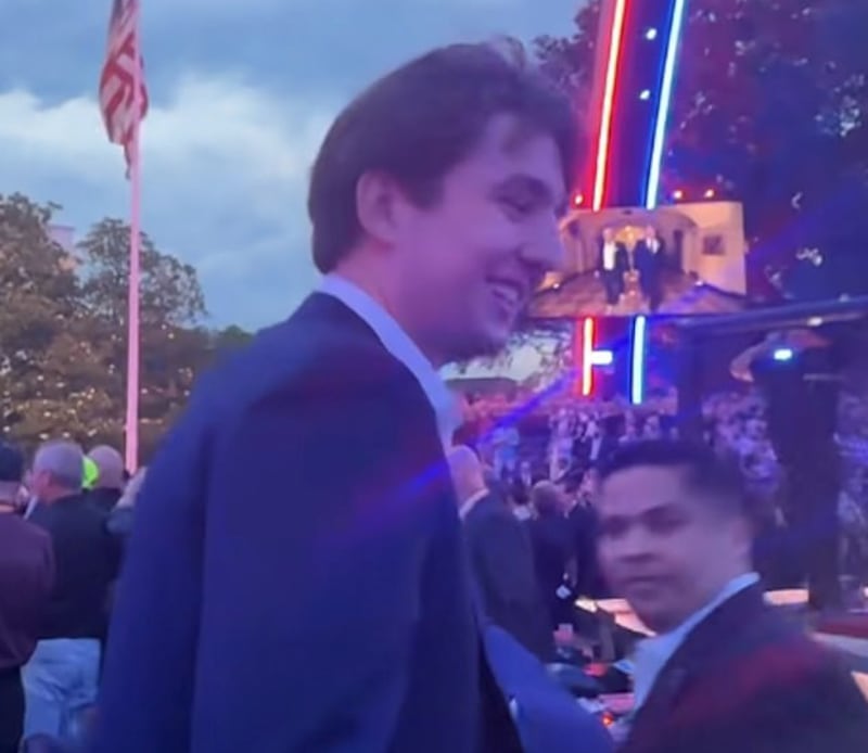 Barron was seen a few times in Kai's vlog, here about to take his seat before the fights.