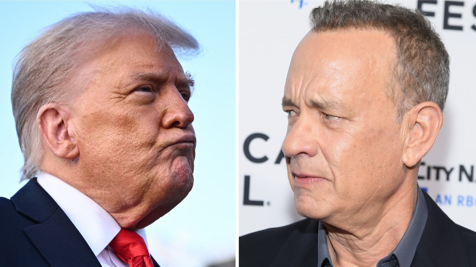 Donald Trump and Tom Hanks