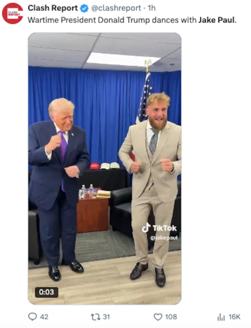 X/Clash Report/TikTok/Jake Paul