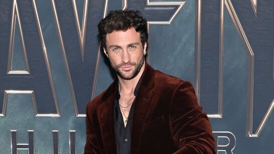 Aaron Taylor-Johnson attends the premiere of "Kraven The Hunter" at AMC Lincoln Square Theater on December 10, 2024 in New York City.