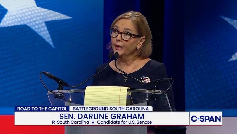 Darline Graham was booed by audience members during a Tuesday TV debate.