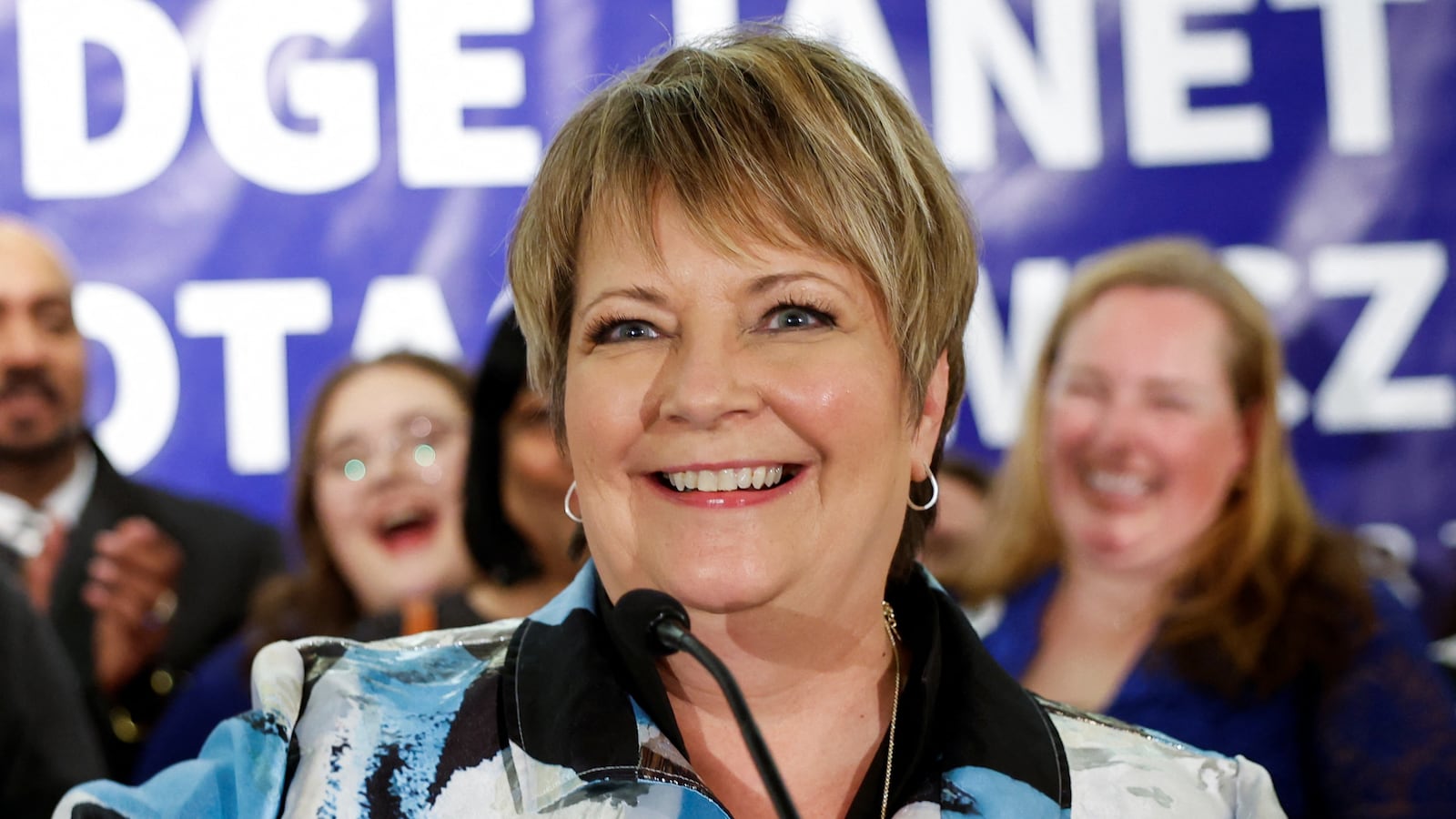 Wisconsin Supreme Court Justice Janet Protasiewicz’s campaign used images of horses in attack ads to reference an extremely NSFW joke about conservative opponent Daniel Kelly, her campaign manager claimed.