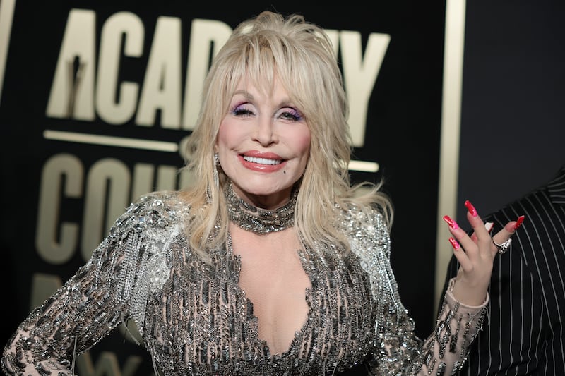 Dolly Parton attends the 58th Academy Of Country Music Awards.