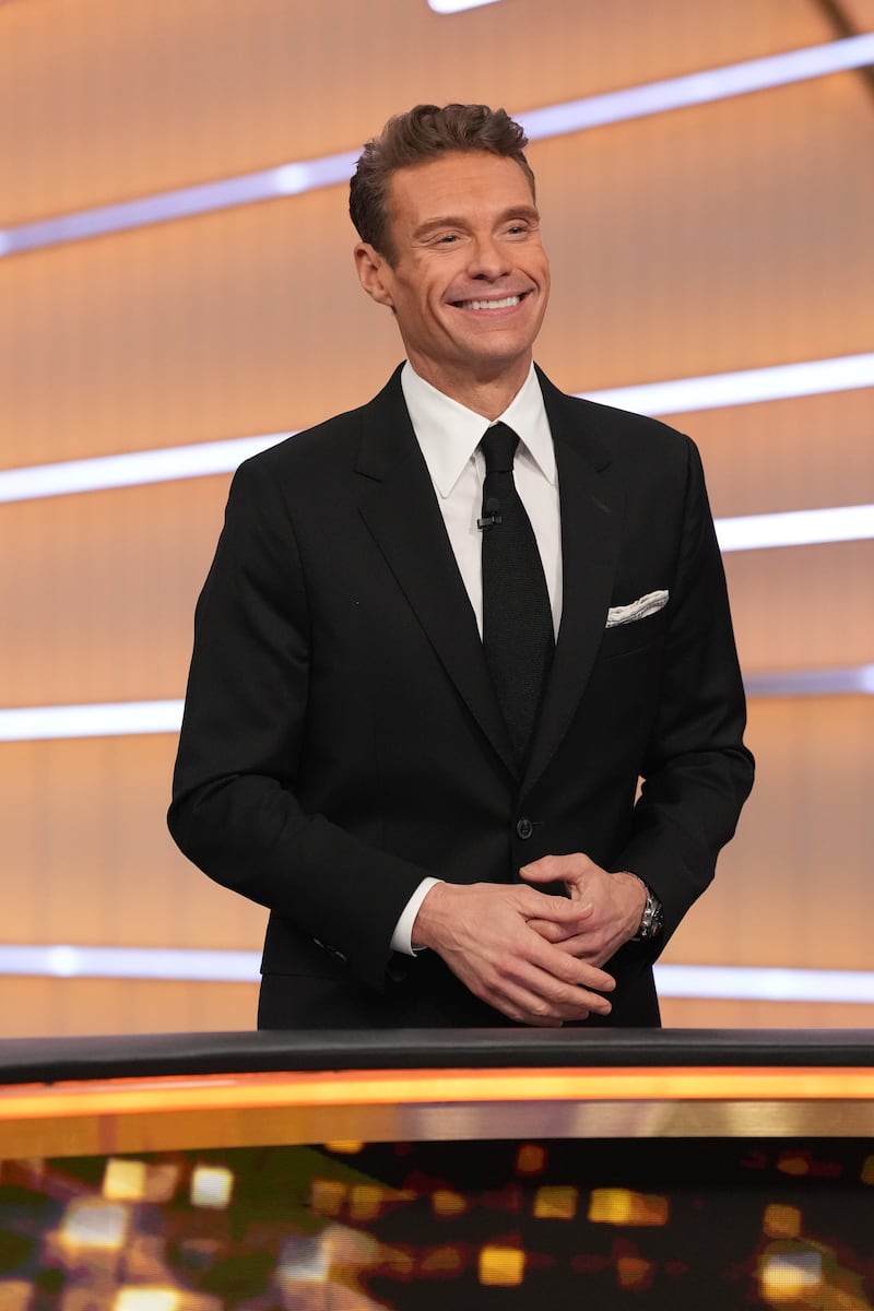 Ryan Seacrest on "Celebrity Wheel of Fortune"
