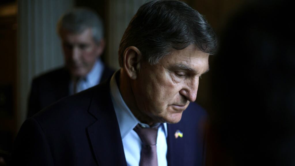 Sen Joe Manchin in the Capitol