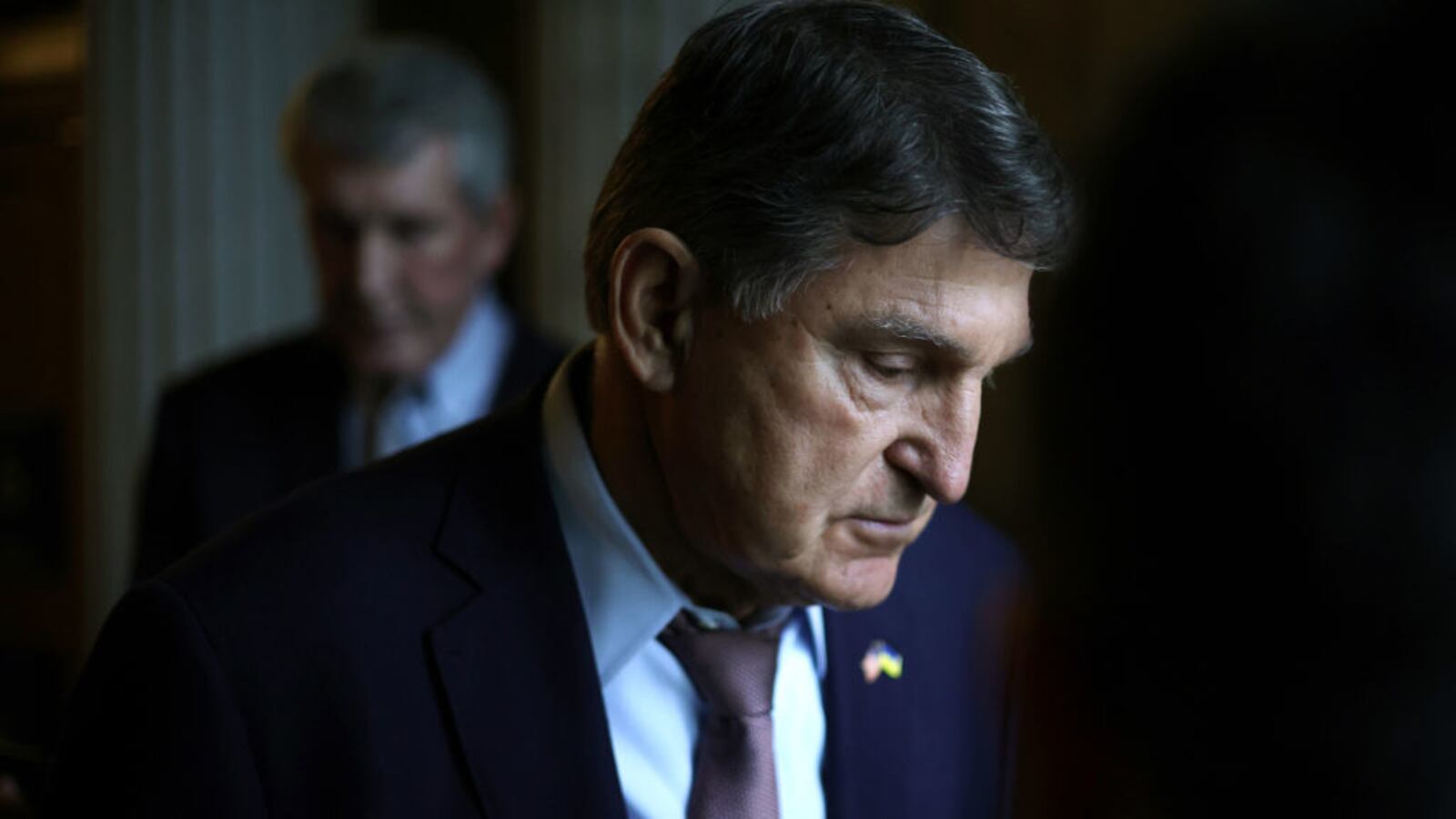 Sen Joe Manchin in the Capitol