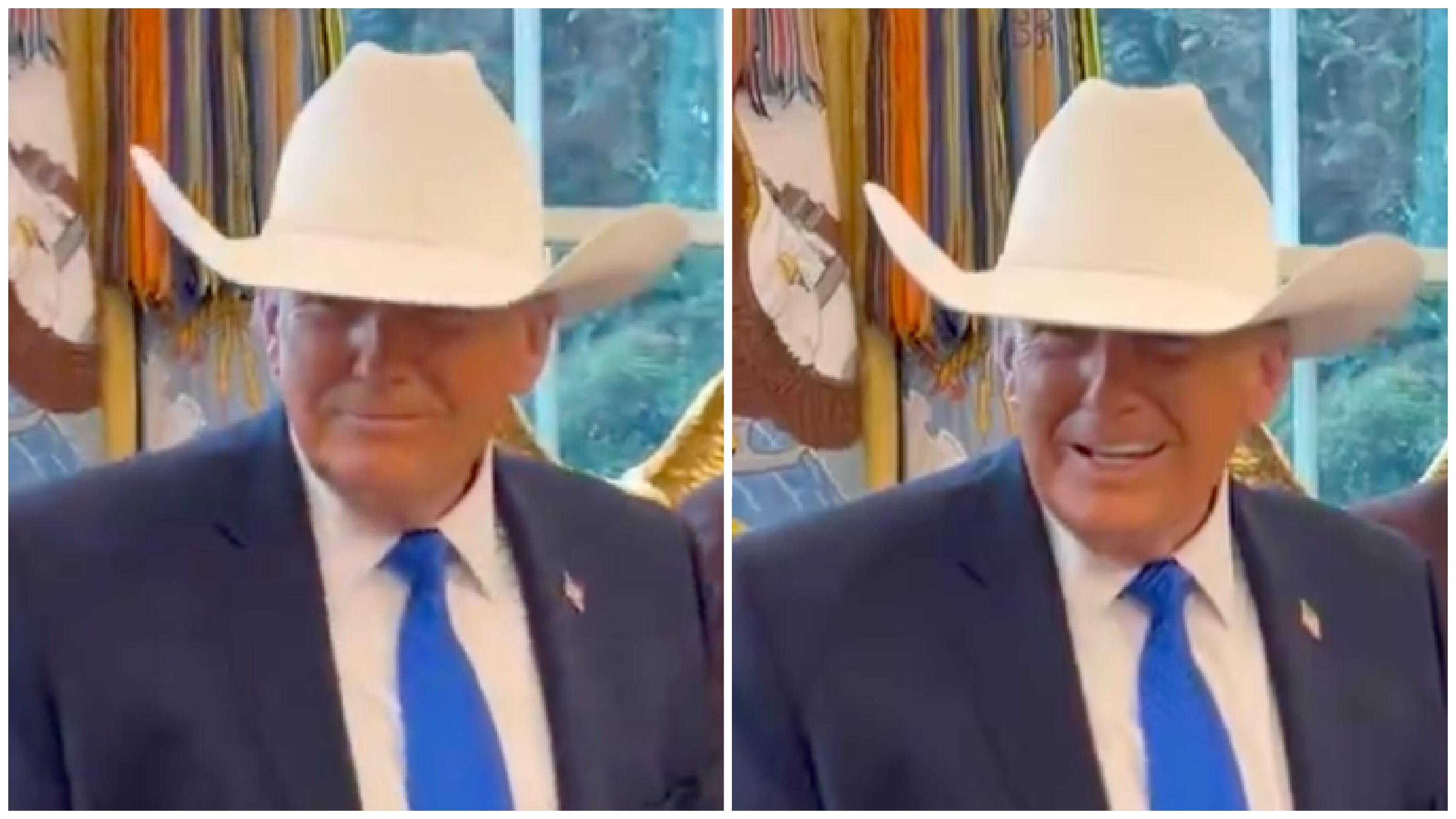 Trump, 79, Debuts Pricey Wild West Look in the Oval Office
