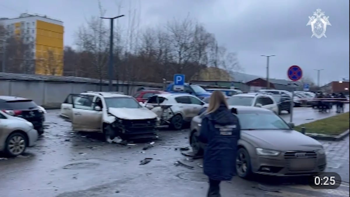 Scene of car explosion