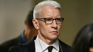 Anderson Cooper of CNN arrives for the hush money trial of former U.S. President Donald Trump at Manhattan Criminal Court on May 16, 2024 in New York City.