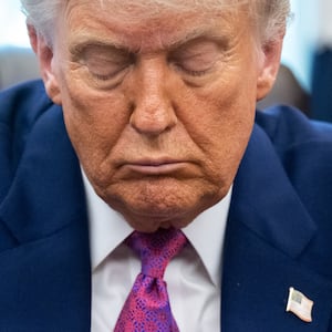 Donald Trump in the Oval Office of the White House in Washington, DC, on June 10, 2025.