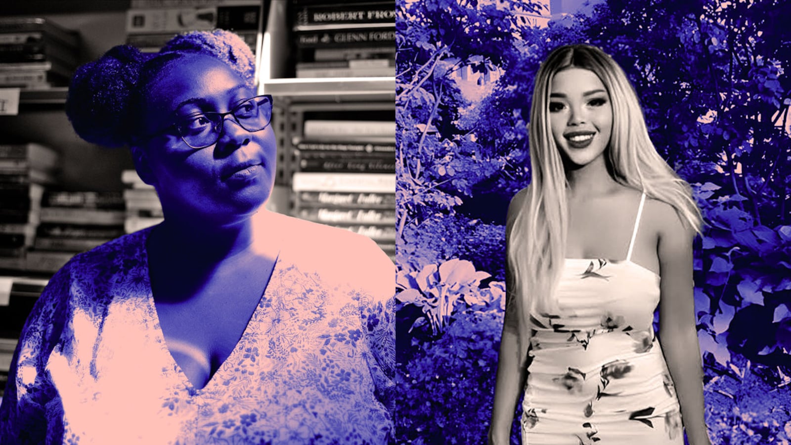 A diptych of Bethany Baptiste and Akure Phénix