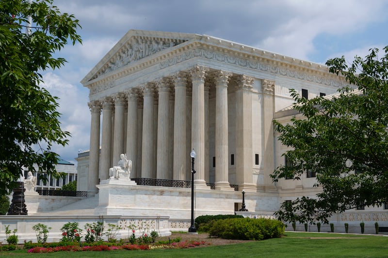 The U.S. Supreme Court building is seen on July 26, 2026 in Washington, DC.