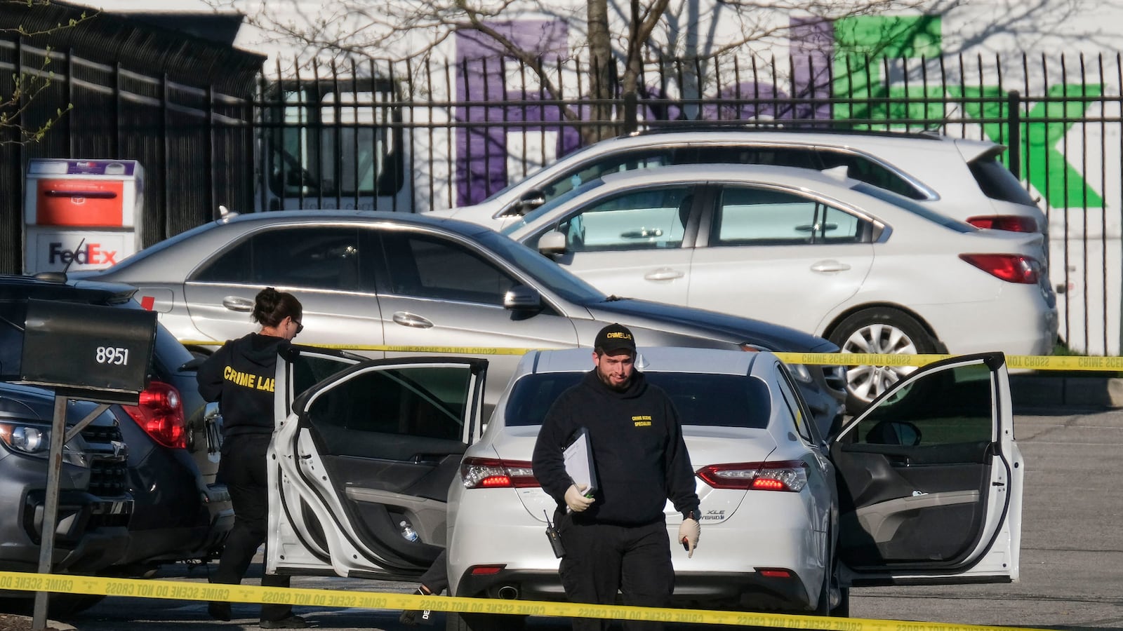 Fedex Shooting Crime Scene