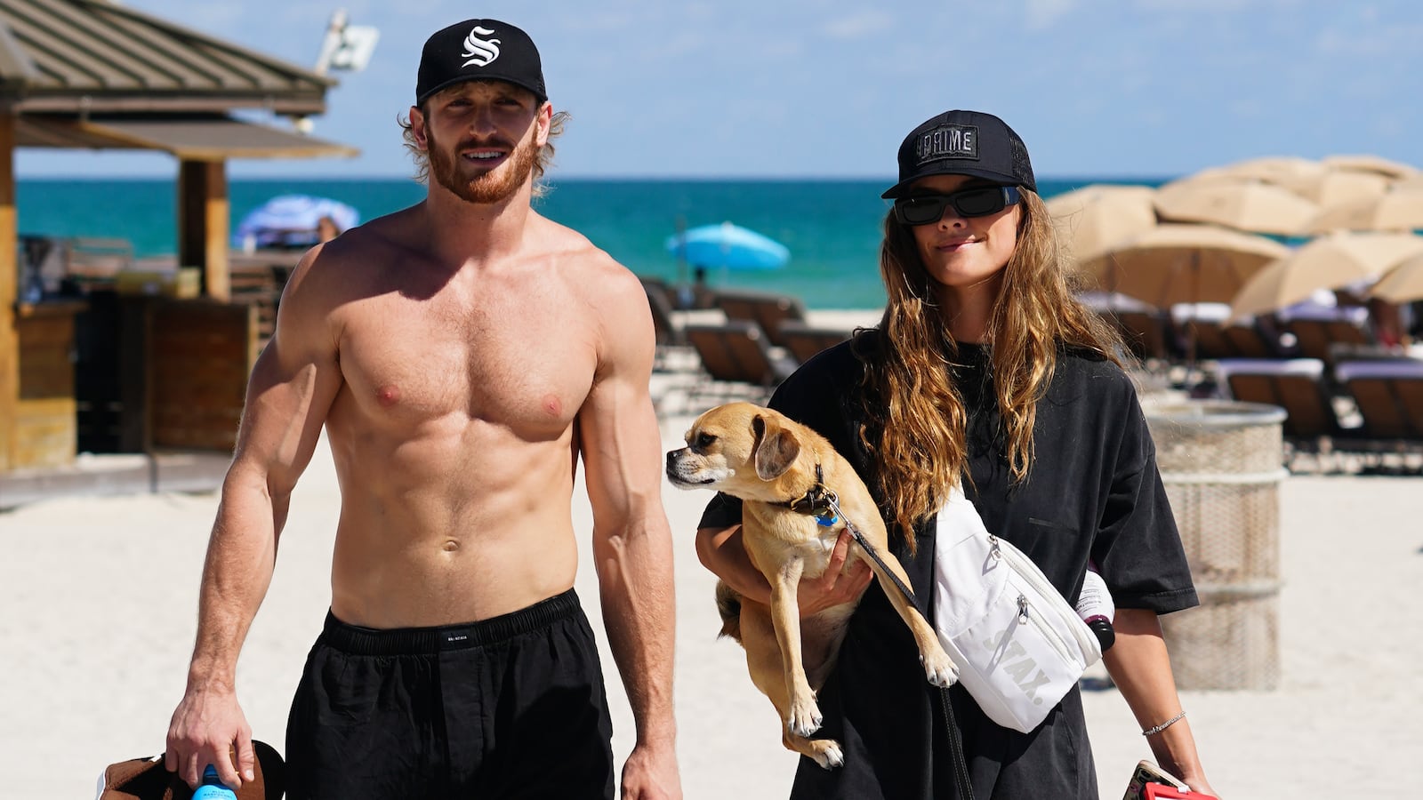 Logan Paul and girlfriend Nina Agdal
